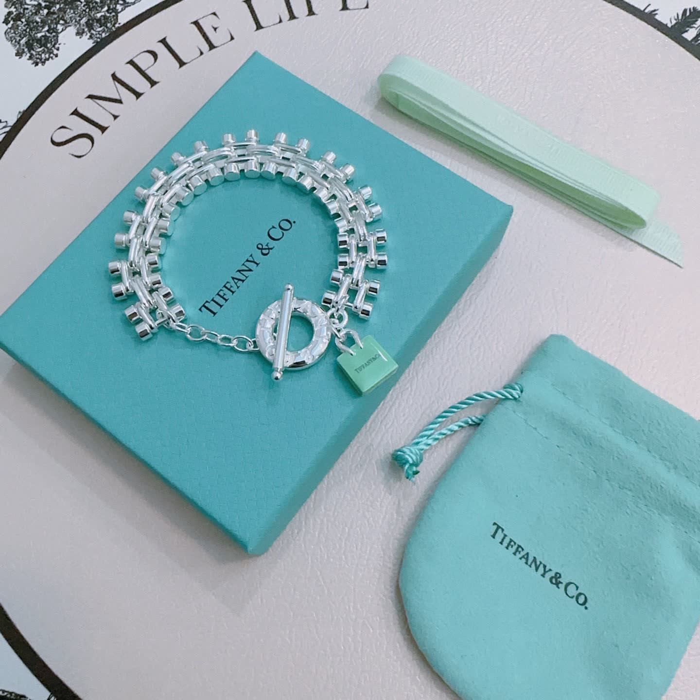 Tiffany & Co. Sterling Silver Love Bracelet